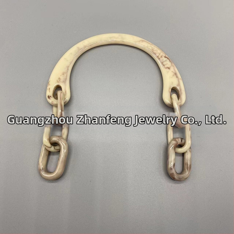 Junfeng пластмасова дръжка за чанта с U-образна верига и акрилна ръкохватка, едноцветен дизайн, намалява натоварването, аксесоар за багаж, пролет 2024