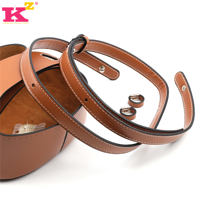 Trys dalių PU odos krepšių diržų rinkinys – raištelių užsegimas, pintas dirželis, rankų darbas DIY, pečių ar crossbody nešiojimui (Raištis: 0.8×83 cm; Dirželis: 1.8×113–128 cm; Dugno aukštis: 7–24 cm)