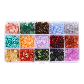 Σετ ακρυλικών χαντρών γκράβιλ με 15-γραμ., ακανόνιστες ψεύτικες πέτρες βαμμένες με ομίχλη για DIY Κοσμήματα