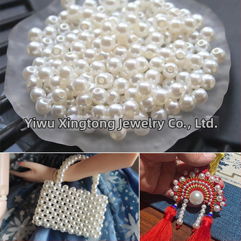 ABS χάντρες με διάτρητο άνοιγμα – σφαιρικά μιμητικά μαργαριτάρια για DIY αξεσουάρ