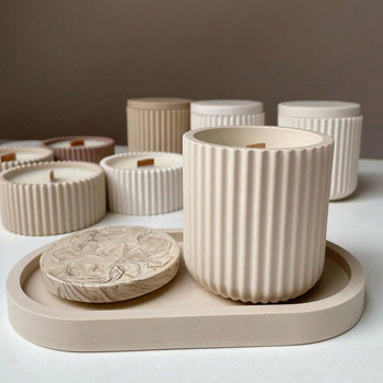 Σετ τριών σιλικόν καλουπιών για ρητίνη εποξειδική DIY διακοσμητικά επιτραπέζια, μη συμμετρικά σχέδια, δίσκος και βάζο