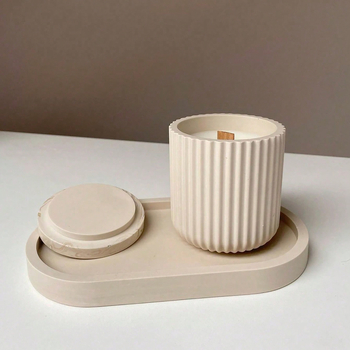 Σετ τριών σιλικόν καλουπιών για ρητίνη εποξειδική DIY διακοσμητικά επιτραπέζια, μη συμμετρικά σχέδια, δίσκος και βάζο