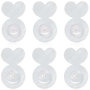 Zy Jewelry Silikono širdies formos ausų laikikliai, 20 vnt., injekcinis formavimas