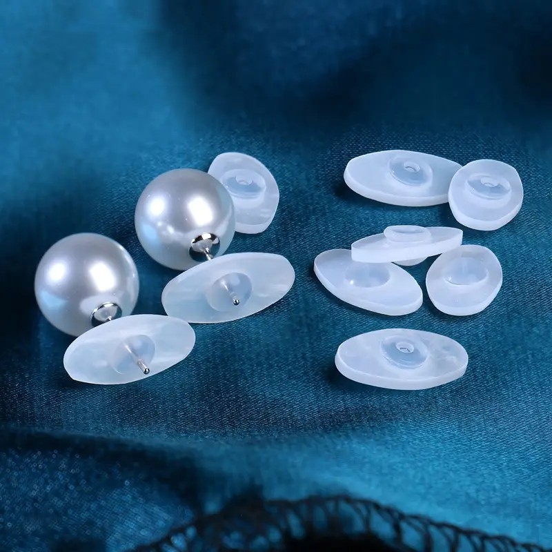 Zy Jewelry Silikono širdies formos ausų laikikliai, 20 vnt., injekcinis formavimas