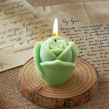 3D Φόρμα Σιλικόνης για Μπουμπούκι Ρόδου, κατάλληλη για Ρητίνη και Γύψο, Διακοσμητικό Κερί DIY