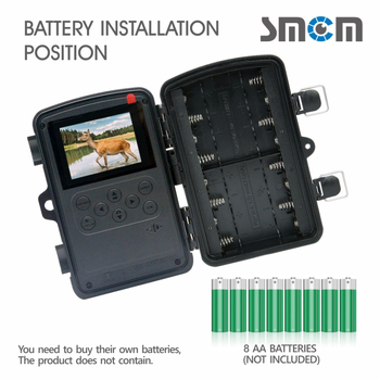 SMCM PH830 Κάμερα θήρας με υπέρυθρη απεικόνιση, 2.7K/48MP, LCD 2,0 ιντσών, αποθήκευση TF κάρτας