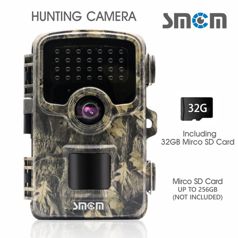 SMCM PH830 Κάμερα θήρας με υπέρυθρη απεικόνιση, 2.7K/48MP, LCD 2,0 ιντσών, αποθήκευση TF κάρτας