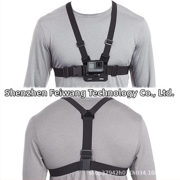 GoPro 12/11/10 Κιτ Κάμερας Δράσης για Ζωντανή Μετάδοση Selfie με 360° Περιστρεπόμενο Κλιπ Τηλεφώνου και Θωρακικό Ιμάντα (ABS+PC)