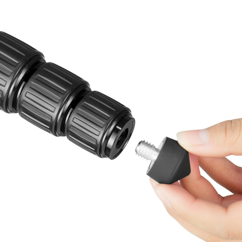 Μονόποδο ανθρακονημάτων C-285 για φωτογραφικές μηχανές και κινητά τηλέφωνα, αντοχή φόρτου 6–10 kg, βάρος 0,39 kg