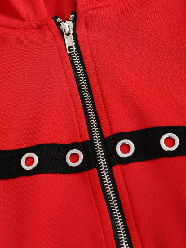 Moteriška žieminė striukė su gobtuvu ir užtrauktuku, poliesteris, ilgas kirpimas, siauras siluetas, kišenės