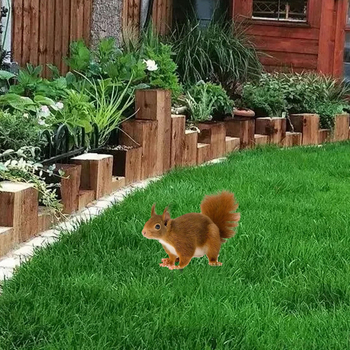 Deer Zun akrilna 2D plošna pločica za dvorište s malim životinjskim motivom za Božić, otisnuta dekoracija