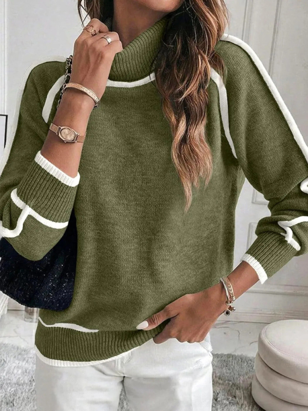 Pulover tricotat unisex în stil Y2K vintage, țesătură poliester-spandex, guler rotund, mâneci lungi, model 3D, grosime medie