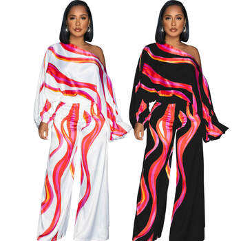 Kombinezon, britanski stil, široke nogavice, srednji obim struka, Health cloth tkanina s poliestrom i do 30% elastana