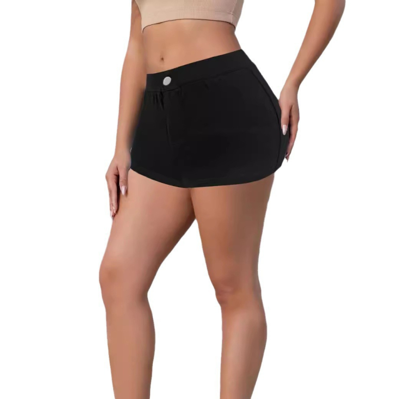 Šorti ar trim ceturtdaļu garumu - Poliesters/Spandeks, piena zīda audums, mikroelastība, kolāžas šūšana