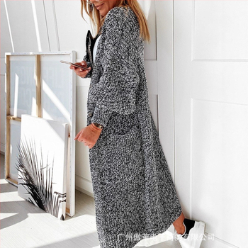 Πλεκτή ζακέτα με κέντημα, Γοτθικό στυλ, Α-γραμμής σιλουέτα, μικρή ζιβάγκο, πολυεστερικό ύφασμα