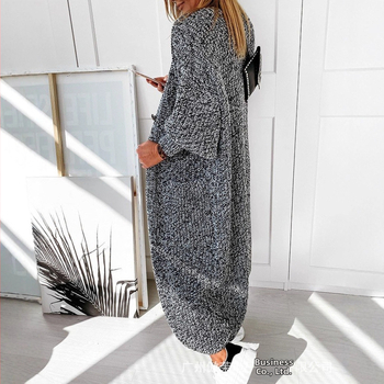 Πλεκτή ζακέτα με κέντημα, Γοτθικό στυλ, Α-γραμμής σιλουέτα, μικρή ζιβάγκο, πολυεστερικό ύφασμα