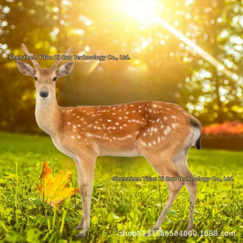 Akril álló szarvas – kert dísz kültéri parkokhoz és udvarokhoz, talajba illeszthető dekoráció