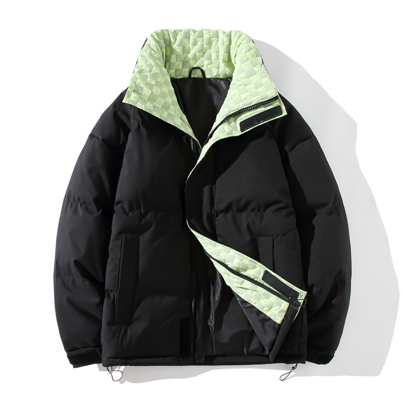 Pamučni kaput (korejski stil, opušten kroj, jednosložno kopčanje, corduroy tkanina)