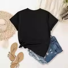 T-shirt με κοντομάνικο, στρογγυλή λαιμόκοψη, 95% πολυεστέρας, άνοιξη 2024