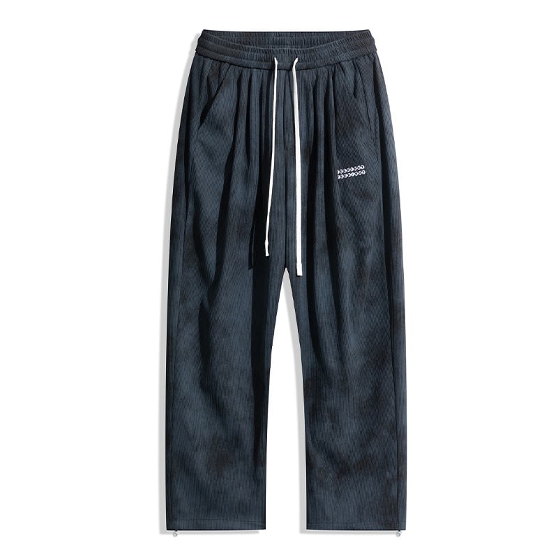 K96 Plus veličina Corduroy široke ravne hlače za muškarce, američki vintage stil, casual