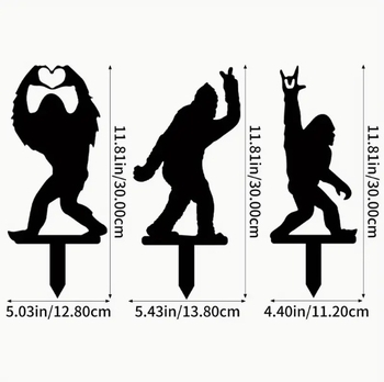 Fém Sasquatch sziluett külső teraszra-kert dekorhoz; Márka Sheng jixian; Kategória: Állatok; Alkalmazható helyszínek: kert, tér, iroda, hotel/étterem; Csomagolás: karton.