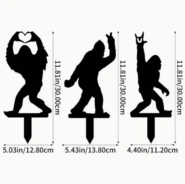 Fém Sasquatch sziluett külső teraszra-kert dekorhoz; Márka Sheng jixian; Kategória: Állatok; Alkalmazható helyszínek: kert, tér, iroda, hotel/étterem; Csomagolás: karton.