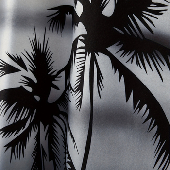 Ανδρικό εκτυπωμένο γιλέκο χωρίς μανίκια - λαιμός στρογγυλός, πολυεστέρας, μακρύ μήκος, ίσιο τελείωμα, τσέπη με πιέτες - Καλοκαίρι 2024