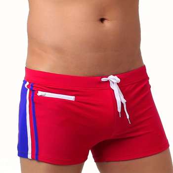 Ανδρικά μαγιό σλιπ με χρωματικό συνδυασμό, φερμουάρ και κορδόνι ρύθμισης, στενός εφαρμογής, πολυεστέρας/ελαστάν 82%/18%, βάρος 100 g