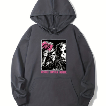 Villains Print βαμβακερή T-shirt, κοντά μανίκια, στρογγυλή λαιμόκοψη, εκτύπωση, Καλοκαίρι 2024 — Street Trend