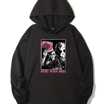 Villains Print βαμβακερή T-shirt, κοντά μανίκια, στρογγυλή λαιμόκοψη, εκτύπωση, Καλοκαίρι 2024 — Street Trend