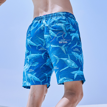 Ανδρικά παραθαλάσσια σορτς - γρήγορο στέγνωμα, άνετη γραμμή, μείγμα πολυεστέρα, ψηφιακή εκτύπωση σχεδίου, Καλοκαίρι 2023
