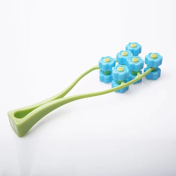 Лицев масажор с V-образен ролер, пластмасов, 12 ролки