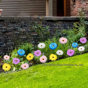 Αυτοκόλλητα τοίχου — φλοράλ σχέδιο με μεταξωτό ύφασμα, επίπεδη μορφή, σετ 5 τεμαχίων