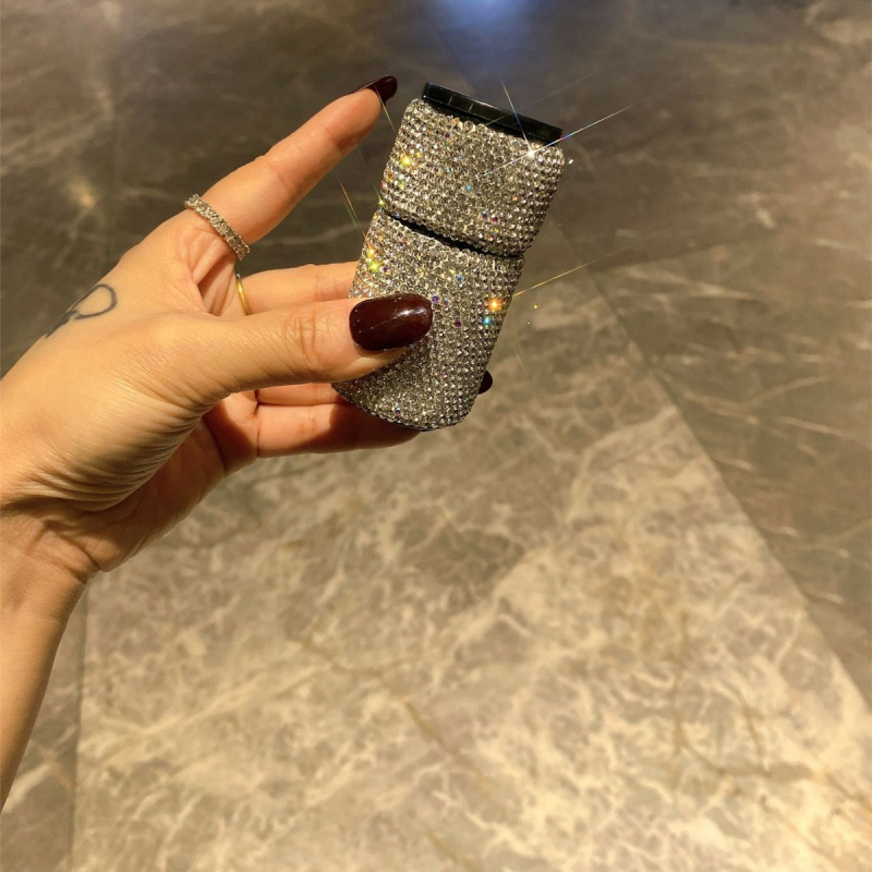 Τηλεσκοπικό φορητό πινέλο για highlight με καπάκι, νάιλον τρίχες, πλαστική λαβή