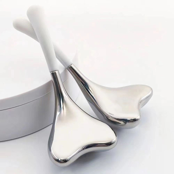 Nerūsējošā tērauda sejas masāžas led-kugelīte un ledus lāpstiņa – skaistumam, manuāla darbība, masāžas stils, piemērots mājas un skaistumkopšanas salonu lietošanai