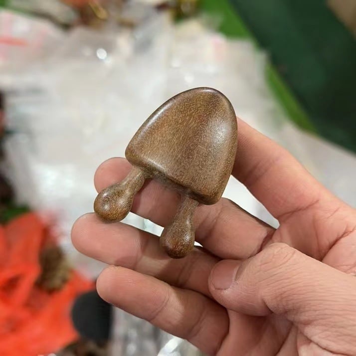 Nose scraper cu lemn de santal verde și masaj meridian al punctelor de acupunctură – 20 g, pachet de 500 buc., logo imprimat, personalizabil, masaj de sănătate