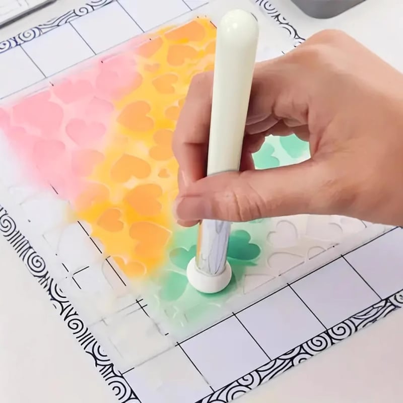 Σετ τεσσάρων πινέλων μακιγιάζ για κονσίλερ και highlighter; πλαστικές λαβές, μακριές; συνολικό μήκος 12 εκ