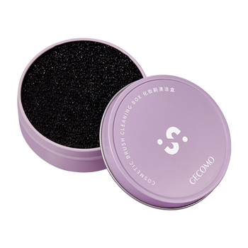 GECOMO sminkecsetek tisztító doboza – gyors tisztítás a maradék porral rendelkező ecsetekhez, száraz tisztítás