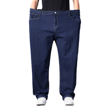 Дънки от памучен деним, прави крачоли, средна талия, цип, четири сезона