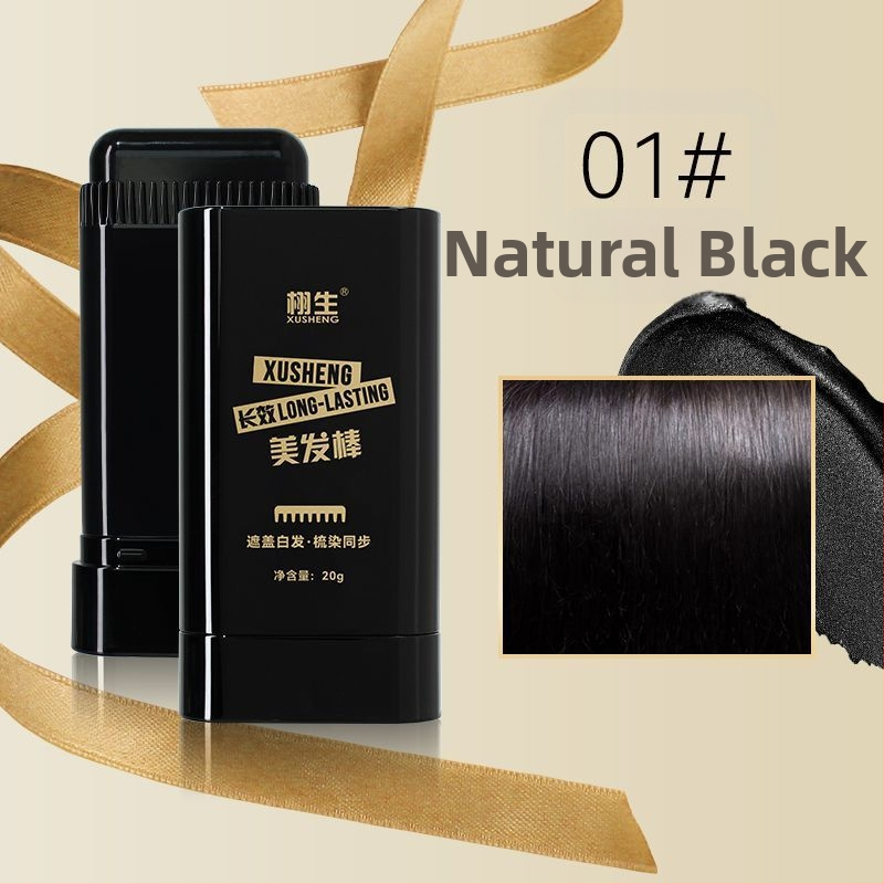 Ραβδί βαφής μαλλιών μιας χρήσης – γρήγορη κάλυψη λευκών μαλλιών, με χτένα για ταυτόχρονη βαφή, φιλικό προς τα μαλλιά