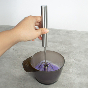 Nerūsējoša tērauda maisītājs krāsvielu krēmam, pusautomātisks/rokas maisīšanas krāsām, profesionālam frizieru salonam