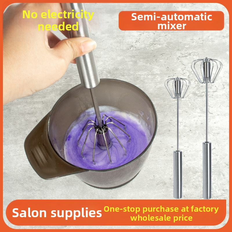 Nerūsējoša tērauda maisītājs krāsvielu krēmam, pusautomātisks/rokas maisīšanas krāsām, profesionālam frizieru salonam
