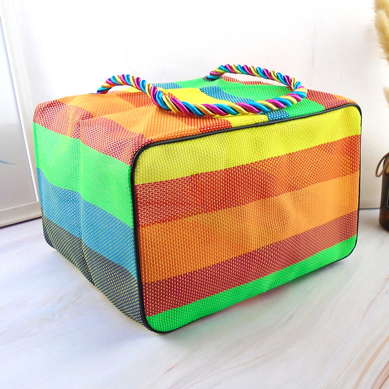 Τσαντα μπάνιου από πλεγτό δίκτυο ρητίνης – πτυσσόμενη, αδιάβροχη, για μπάνιο και αποθήκευση, ιδανική για ταξίδια και σπίτι