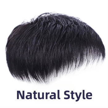 Мъжка перука BF23, естествена човешка коса, къса дължина, механизъм на обработка, неподходяща за горещо боядисване