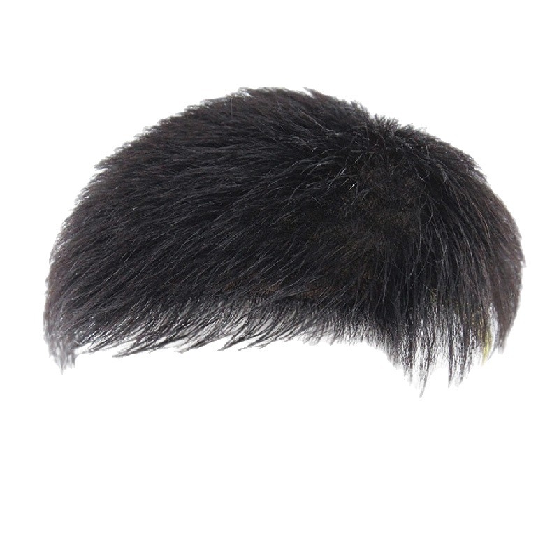 Мъжка перука BF23, естествена човешка коса, къса дължина, механизъм на обработка, неподходяща за горещо боядисване