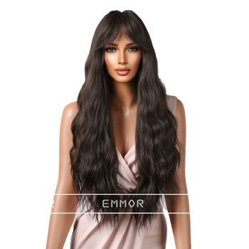 Cosplay parūka, garas cirtas matu ar astoņzīmju bangs, augstas temperatūras šķiedras, modelis LC2084-1, formas maiņas spēja