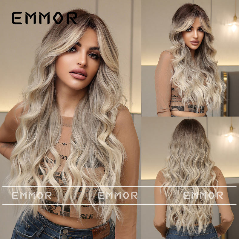 Emmor parūka – vidēja garuma cirtas, astoņu rakstzīmju bangs, izturīgas pret siltumu šķiedras, krāsojama