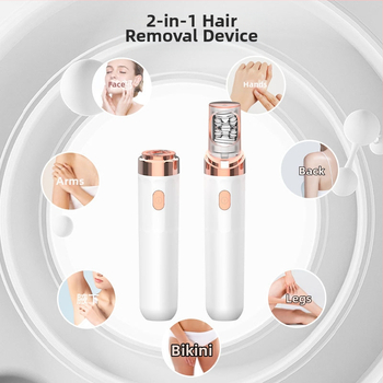 Ηλεκτρικό μηχάνημα αποτρίχωσης σώματος για ολόκληρο το σώμα, με διπλό κεφάλι κοπής, τροφοδοτούμενο μέσω USB, κινητήρας DC