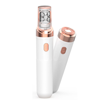 Ηλεκτρικό μηχάνημα αποτρίχωσης σώματος για ολόκληρο το σώμα, με διπλό κεφάλι κοπής, τροφοδοτούμενο μέσω USB, κινητήρας DC