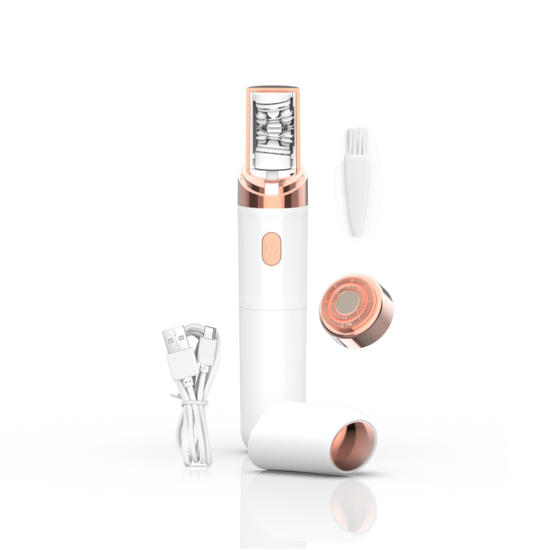 Ηλεκτρικό μηχάνημα αποτρίχωσης σώματος για ολόκληρο το σώμα, με διπλό κεφάλι κοπής, τροφοδοτούμενο μέσω USB, κινητήρας DC